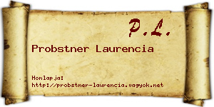 Probstner Laurencia névjegykártya
